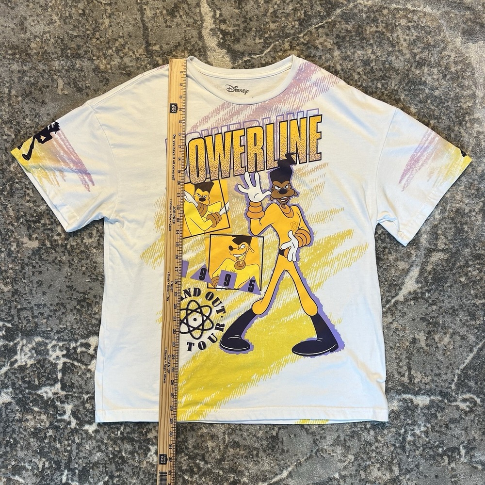 Disney Powerline 1995 Stand Out US Tour Shirt A Goofy Movie Tee Unisex Size XL - Picture 10 of 16